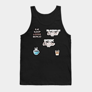 Coffee Sticker Pack Tank Top